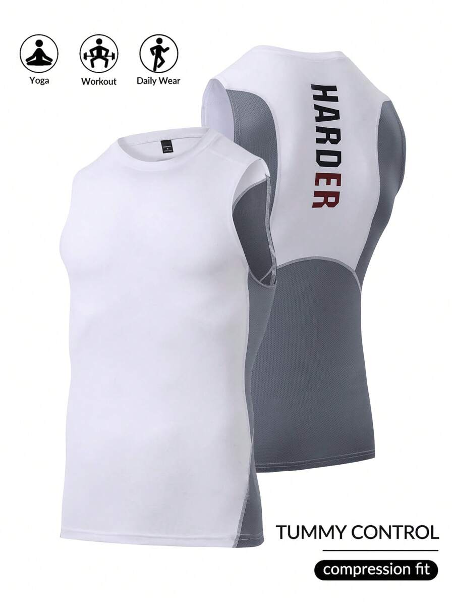 Manfinity Sport Corelite Men's Minimalist Color Block Sports Tank Top