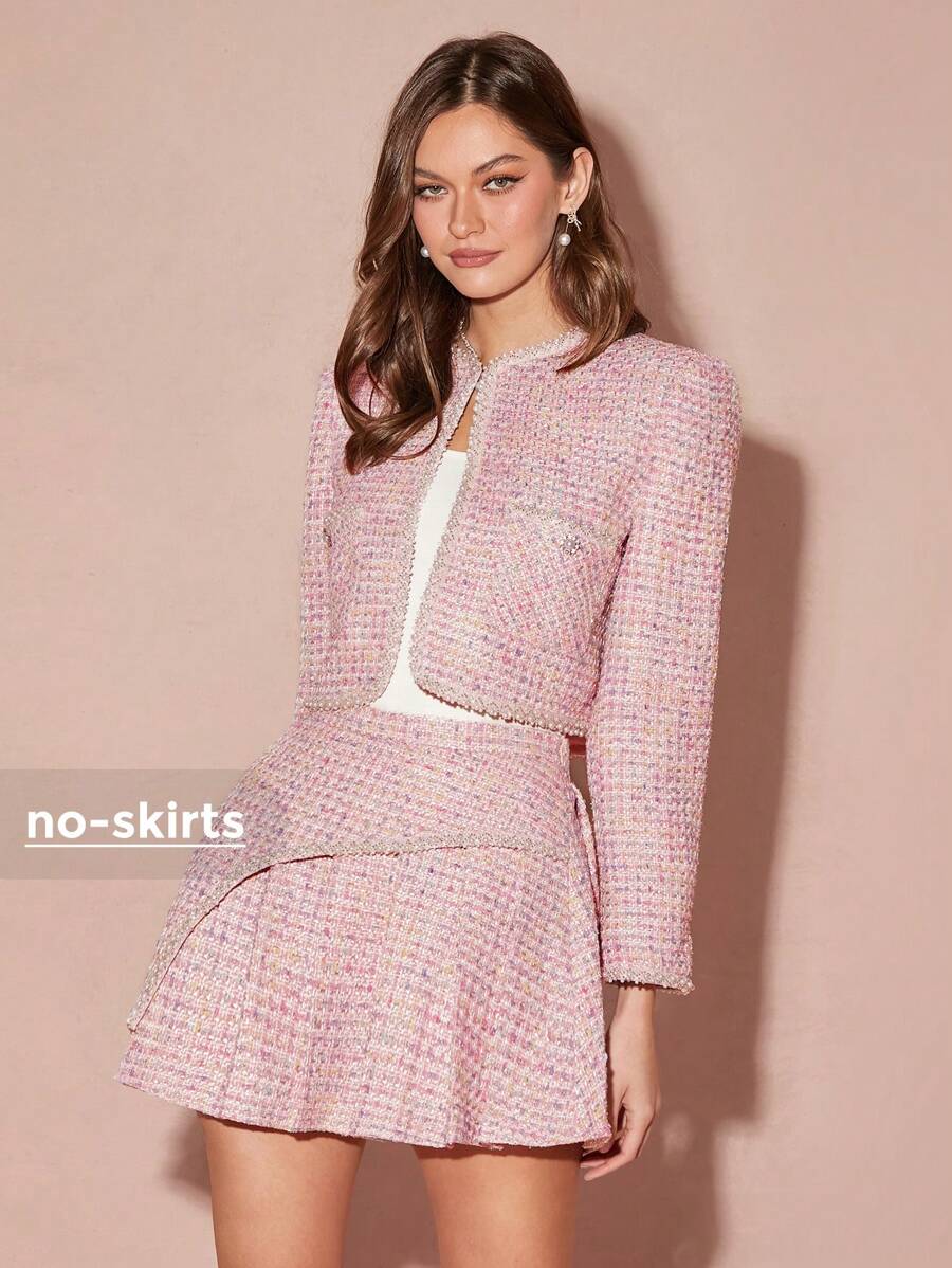 Enchnt Chaqueta informal de manga larga con bolsillo y abertura frontal para mujer, para uso diario minimalista