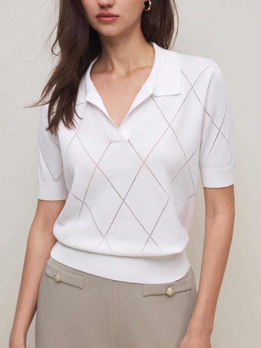 BizChic Ropa de mujer casual y cómoda de punto, suéter para dama con cuello vuelto y manga corta, primavera/verano