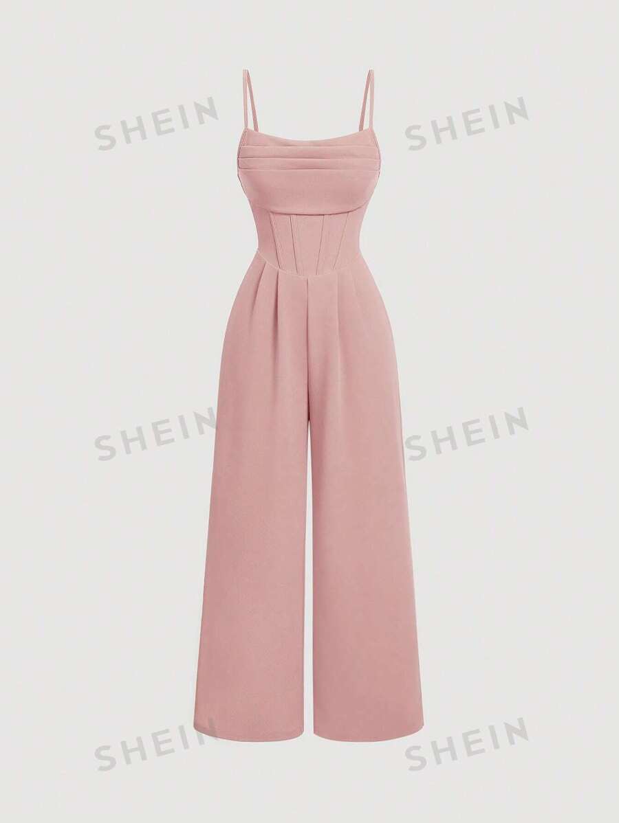 SHEIN MOD Conjunto de top tipo corsé y shorts a rayas de espiga para mujer, conjunto de primavera para citas, conjunto de Año Nuevo para mujer, ropa de vacaciones para mujer, corsé, ropa de trabajo para mujer