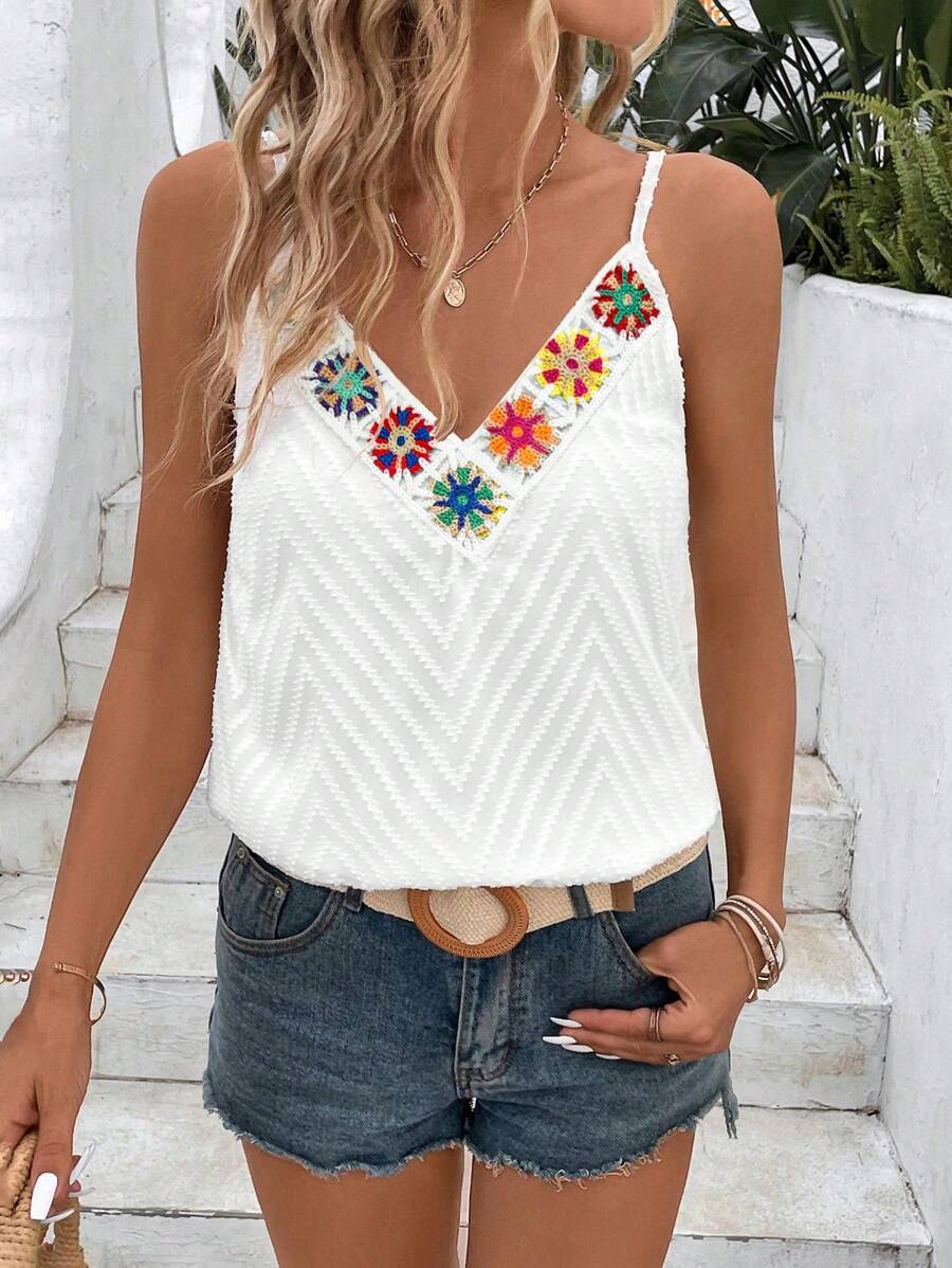 Breezaya Women's Floral Print Loose Tank Top For Vacation