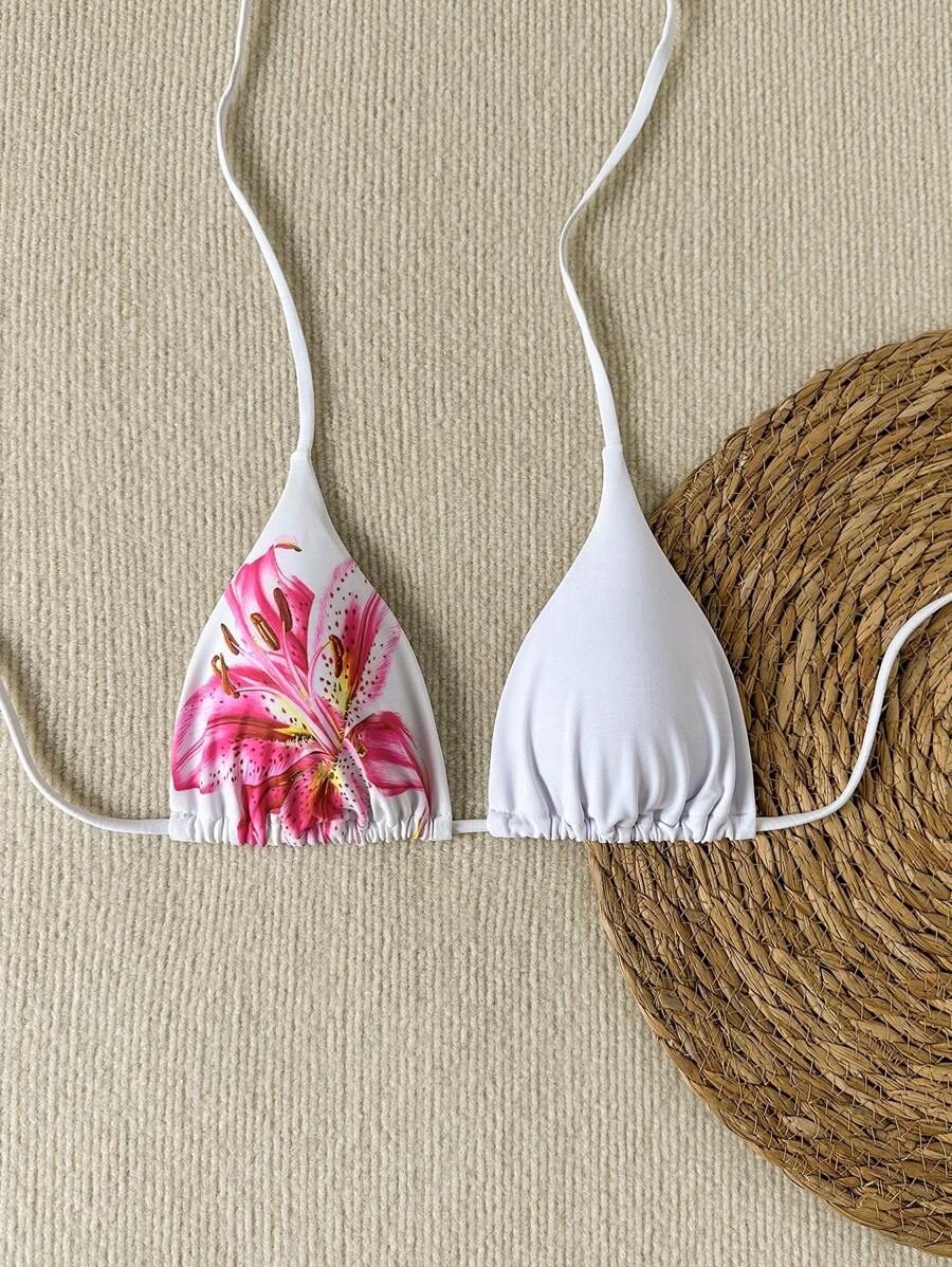 Swim Vcay Floral Print Sexy Beach Summer Outfit Bikini Top For Women For Sale Australia New