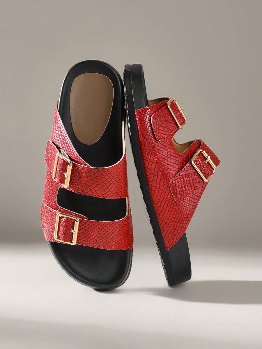 Solecia Women's Fashion Brown Open Toe Strappy Casual Comfortable Flat Sandals, Suitable For Spring & Summer Holiday