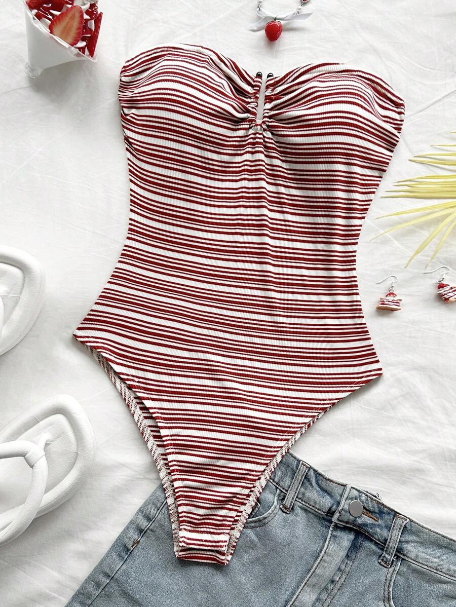 Soleia Women's Minimalist & Fashionable Fitted Bodysuit, Suitable For Summer,Cute Summer Tops, Vacation Outfits Women,Club Outfits Women Sexy,Graduation Dresses For Women
