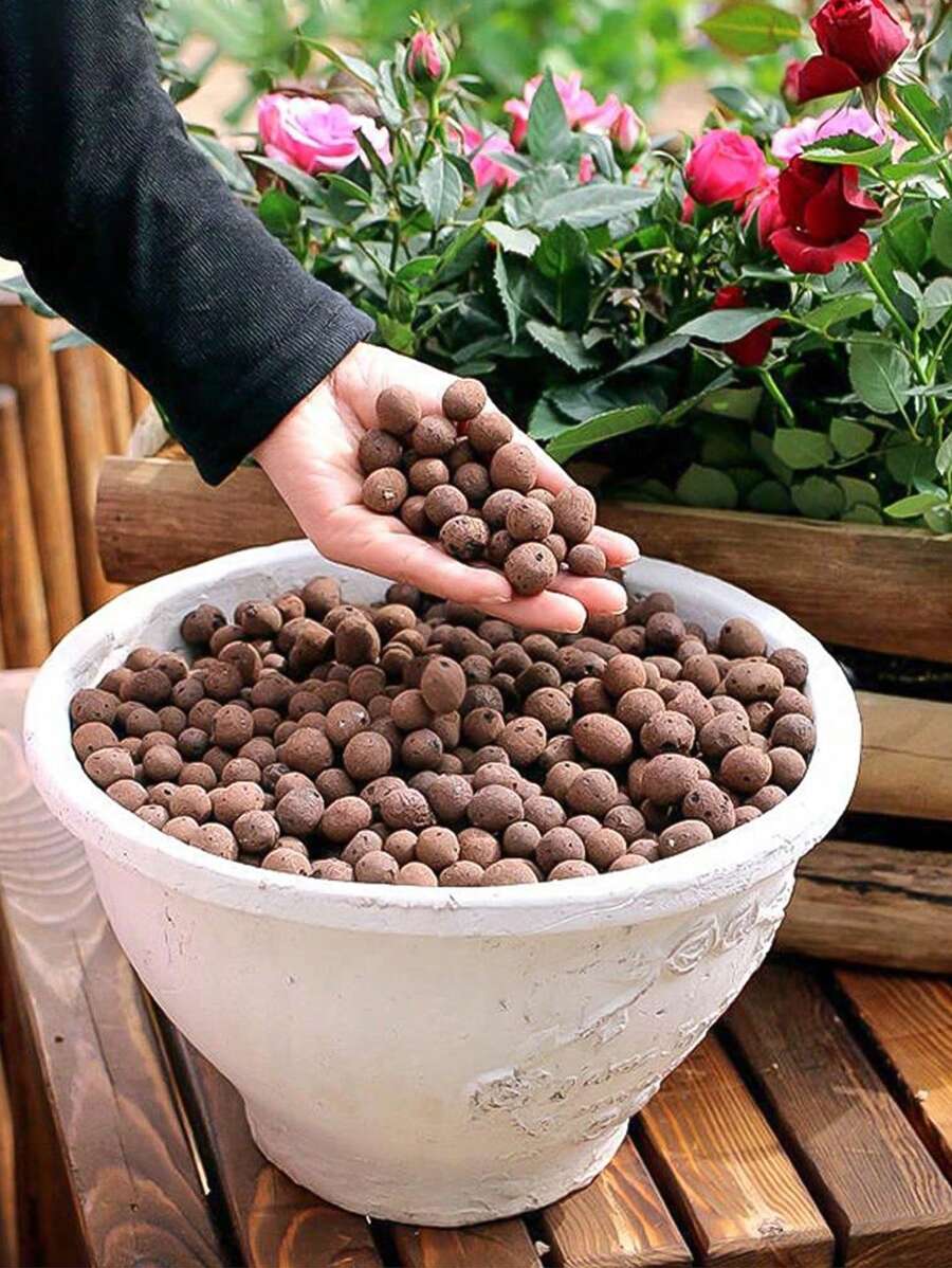 SHEIN 1 Pack Of 100g Ceramsite Soil,Leca Clay Pebbles For Plants,Leca Balls For Indoor Plants,Clay Balls For Plants,Leca Balls, Clay Pebbles For Plants Hydroponic