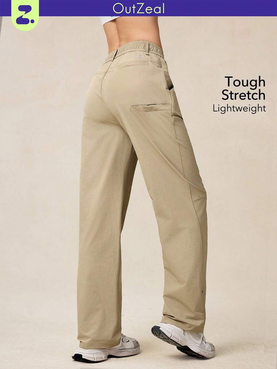 OutZeal Pantalones casuales de unicolor para mujer, OutZeal para senderismo