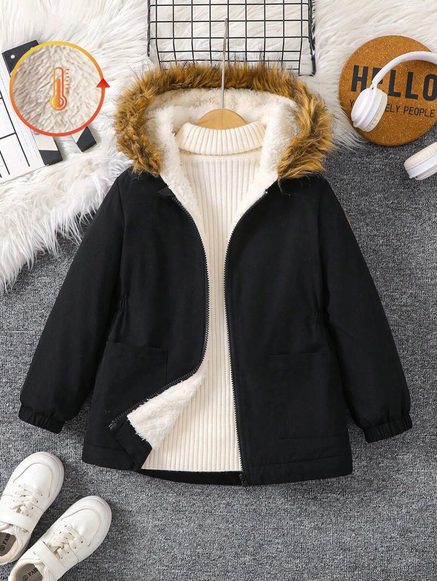 Chaqueta acolchada casual y cálida para niños pequeños, adecuada para niños de 4 a 7 años para usar en otoño, invierno y primavera