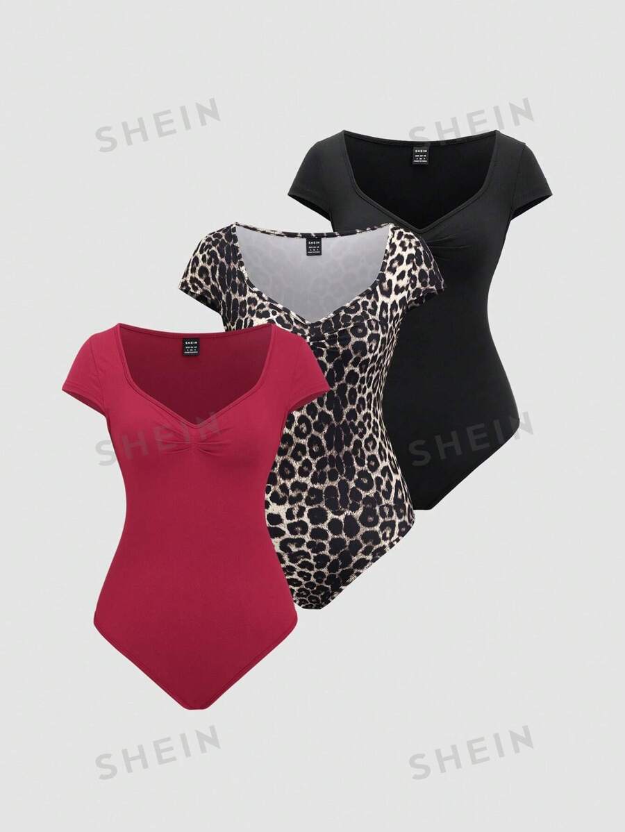 Sweetra 1 pieza Body de moda minimalista apropiado para el verano