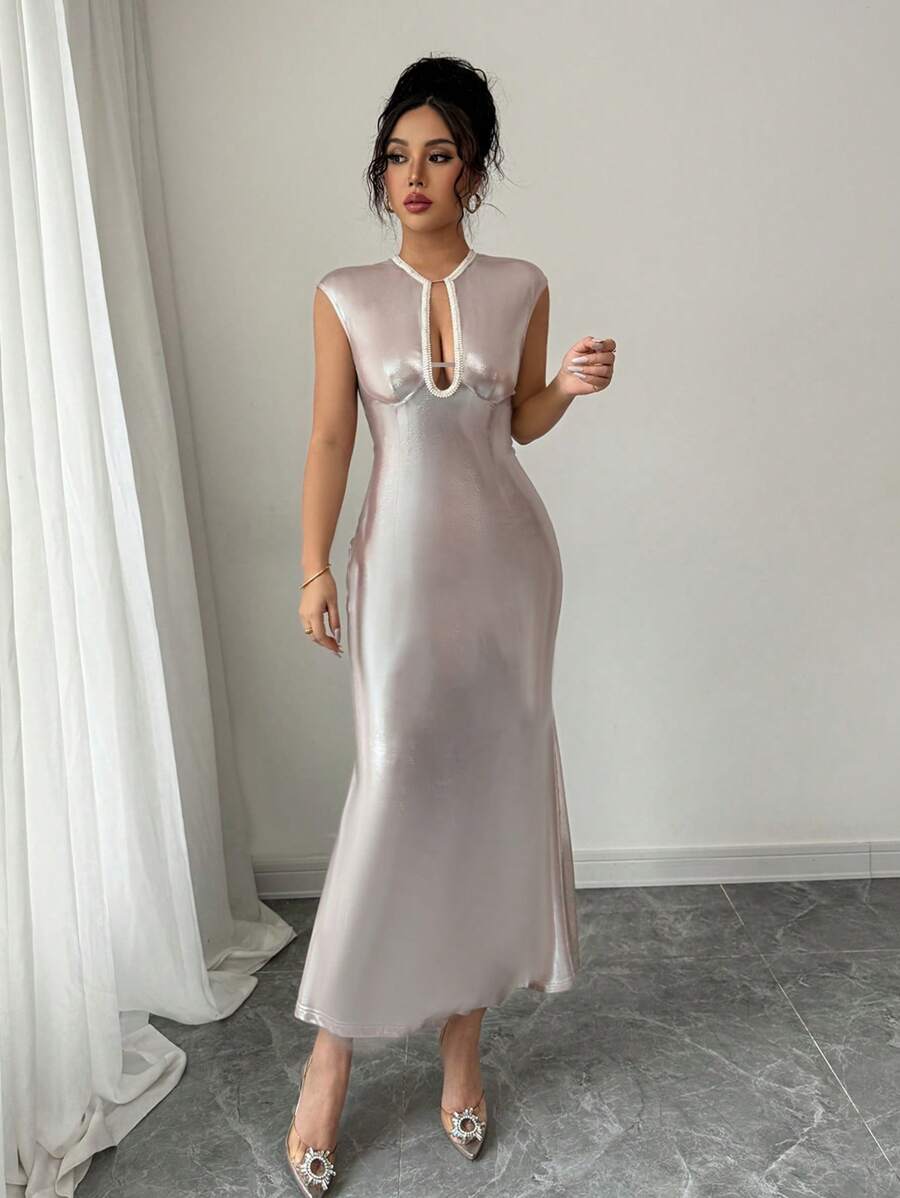Elenzga Zomer Dames Mouwloze Sexy Elegante Cocktailjurk