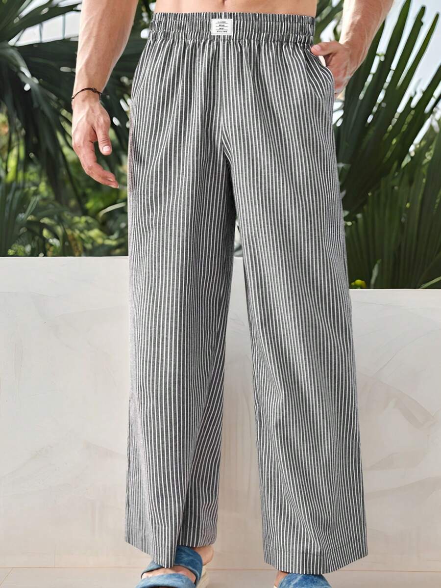 Manfinity RSRT Pantaloni casual semplici da uomo, adatti per tutti i giorni
