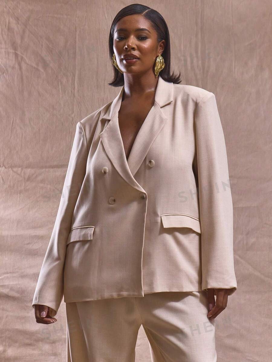 MUSERA Blazer de lino con diseño de mármol y botones, manga larga, talla grande, solo para primavera y verano. Elegante y apropiado para vacaciones, bodas, negocios casuales, graduación, eventos formales, brunch, Ibiza, días festivos.