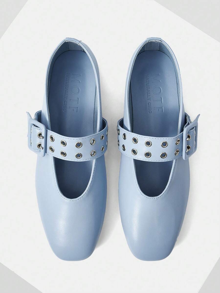 MOTF PREMIUM VINTAGE EYELET GROMMET FLATS, ALL SEASON, AUTUMN/WINTER