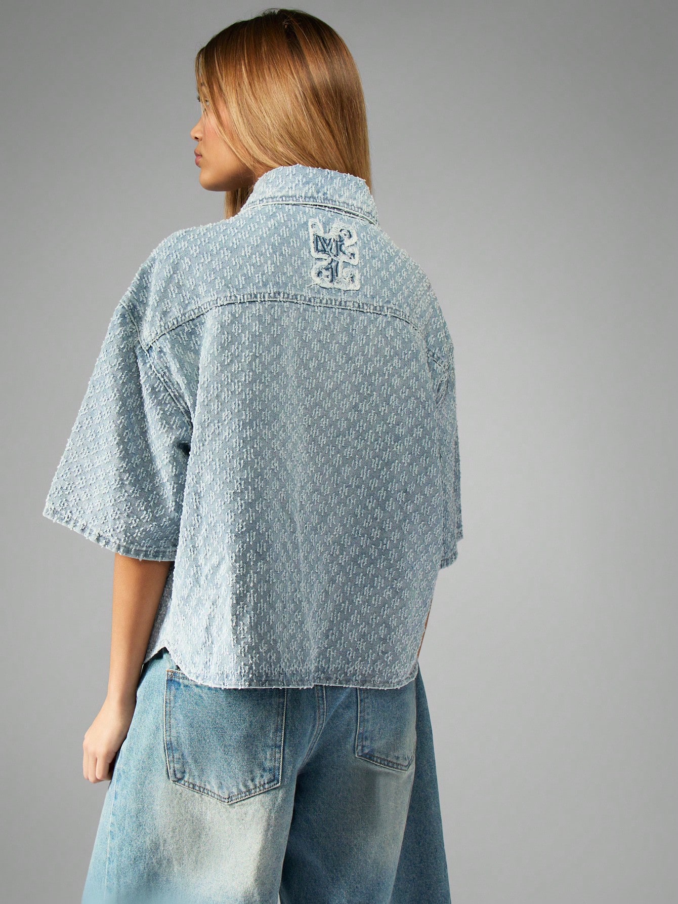 専用出品　ダメージデニムシャツ　ベージュ Fサイズ 楽天市場】デニムシャツ / 公式 CUBE SUGAR デニム 7分袖