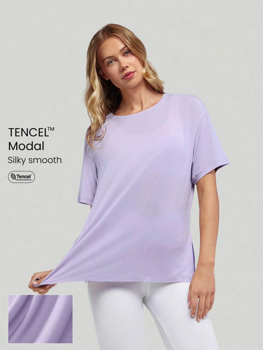 GLOWMODE Tencel Modal Oversized Everymode Tee Daily Casual Summer