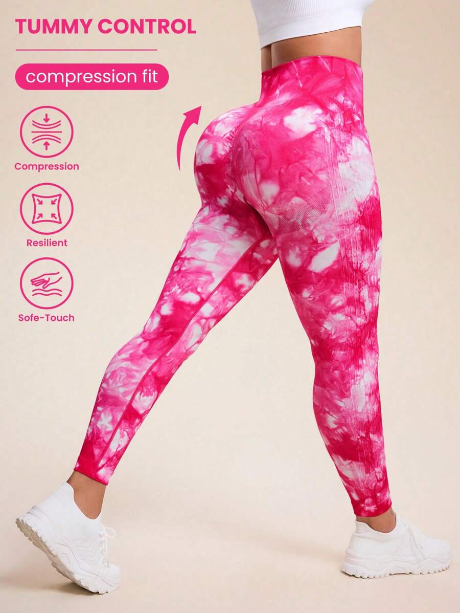 SHEIN Sport Studio Leggings sportivi senza cuciture che snelliscono, disponibili in taglie forti