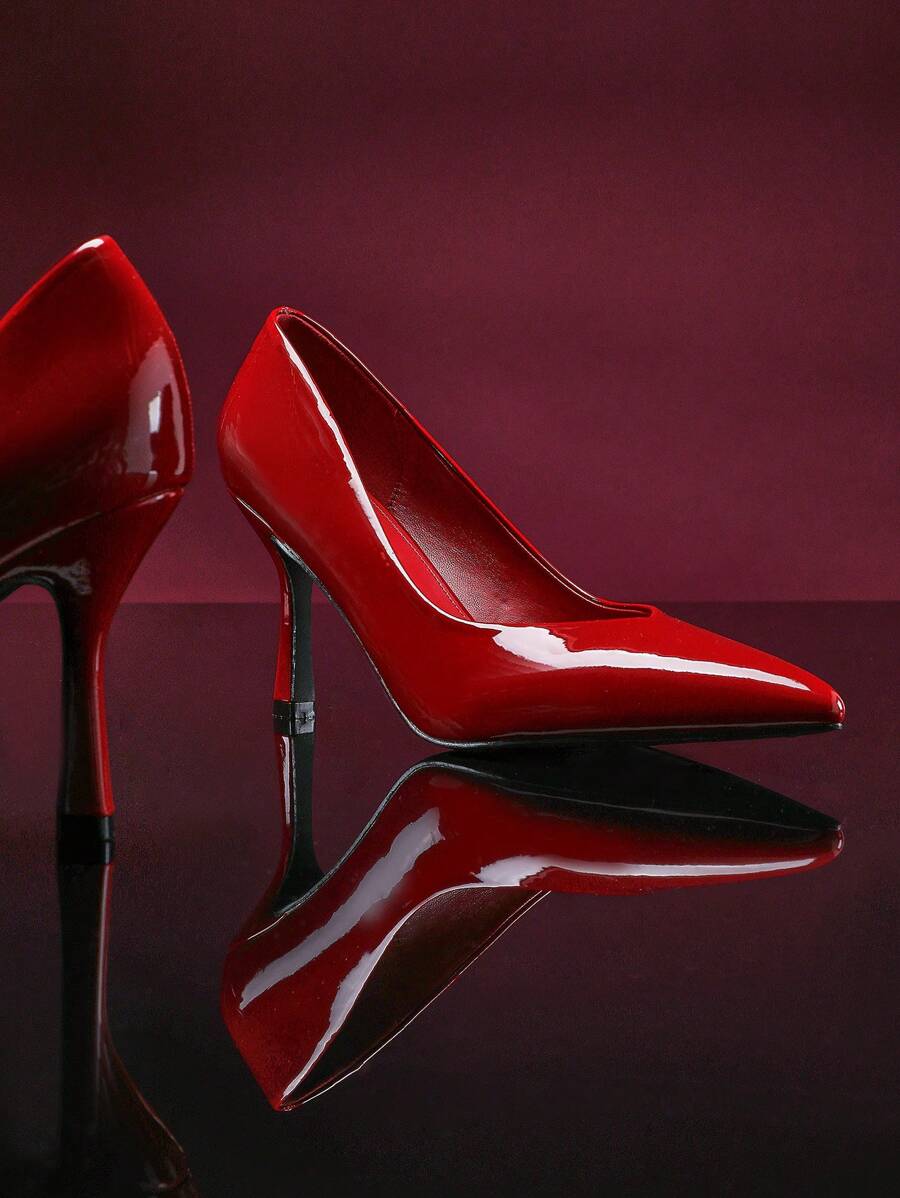SHUZIA Tacones de gatito de punta puntiaguda cómodos para mujer