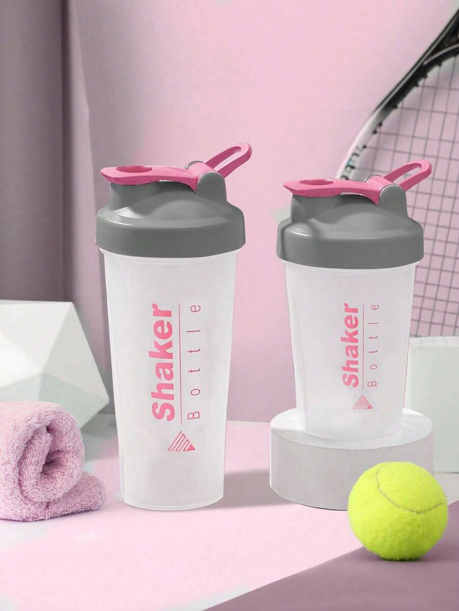 1 pieza Botella mezcladora deportiva para proteínas con agitadores, botella deportiva, botella de agua para exteriores