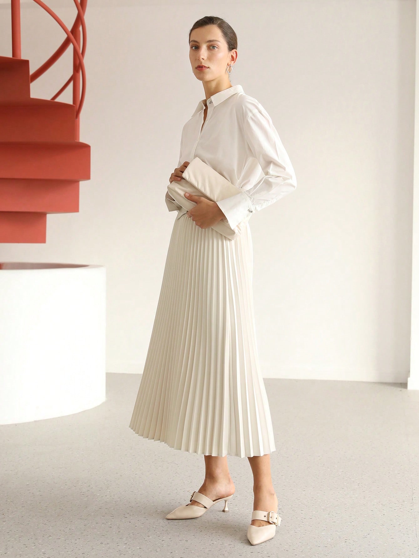 【NONCODE】Armor pleated corset skirt Armor pleated corset skirt - NONCODE | 60% - Asian Fashion