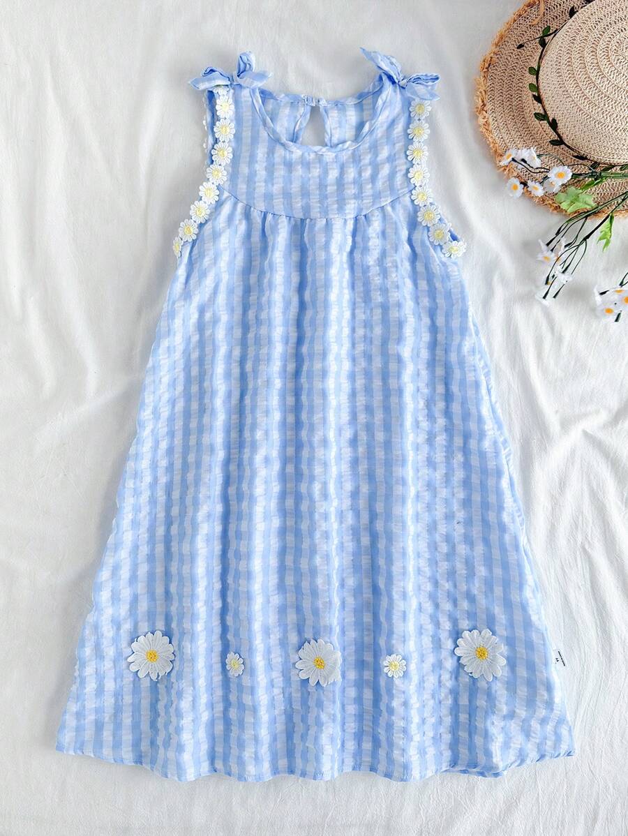Vintaside Kids Tween-Mädchen Lässiges Blumenkleid im Landhausstil