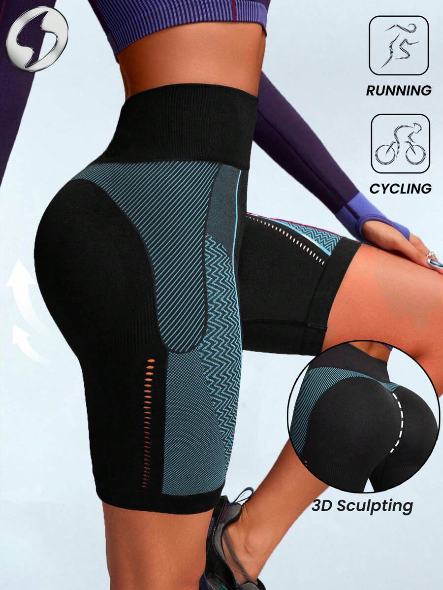 Innovista Pantalones cortos deportivos sin costuras para entrenamiento, cintura alta con espalda en V, ropa deportiva de verano para yoga, pilates, HIIT, con compresión funcional, sin costuras, que levanta el trasero y es cómoda y suave para el movimiento.