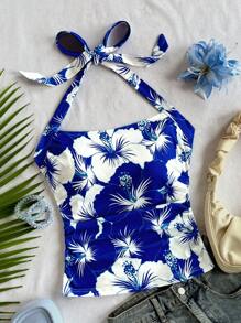 Azul y blanco