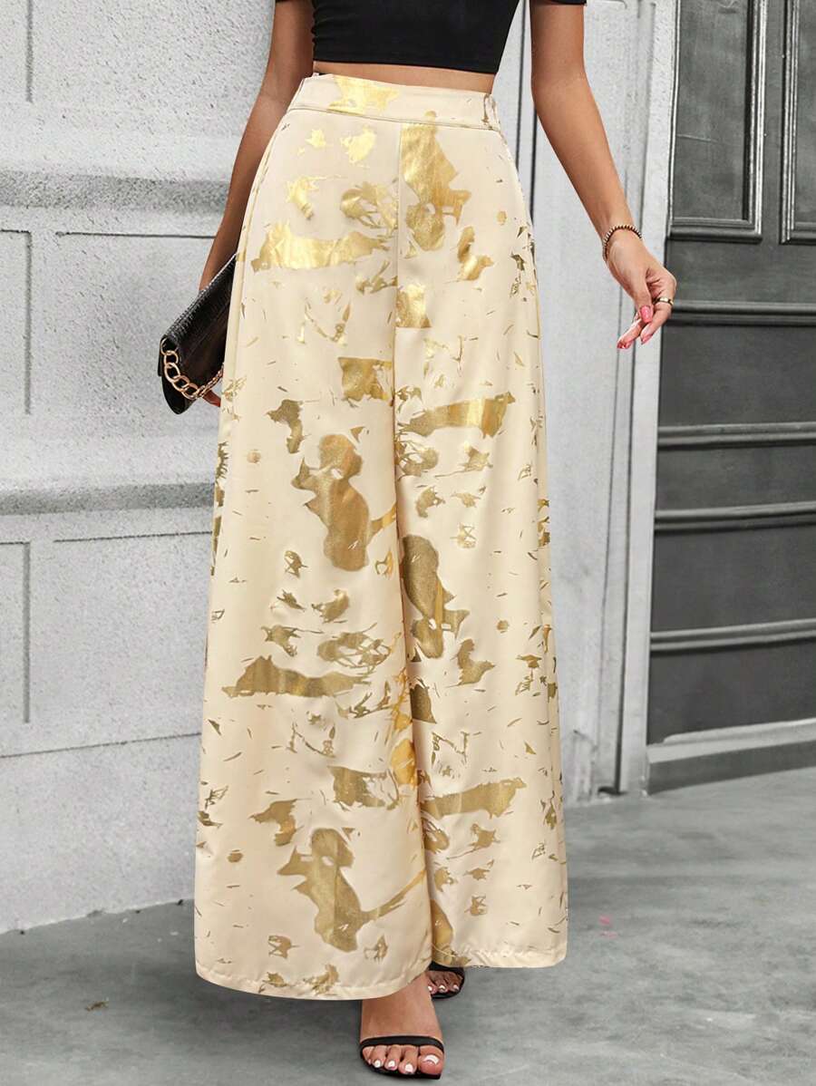 SHEIN Clasi Pantalon casual simple et pour femmes, adapté pour l'été