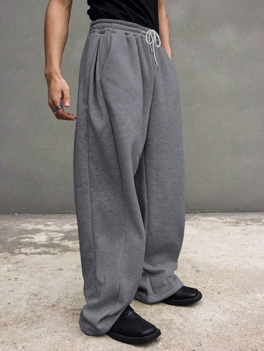 Manfinity Hypemode Losse heren joggingbroek met trekkoord in de taille en wijde pijpen