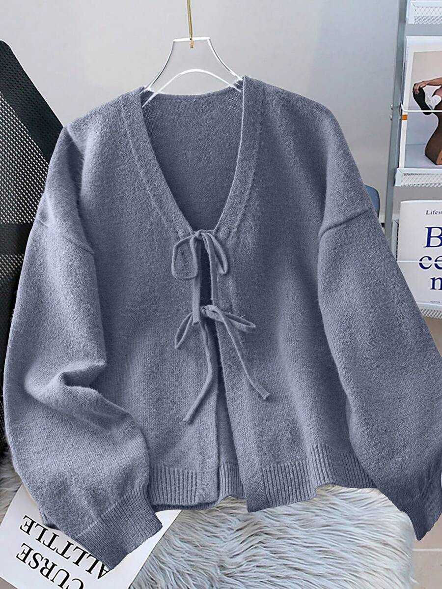 Calvaya Gilet long unicolore pour femmes, simple et , convient pour le printemps et l'automne