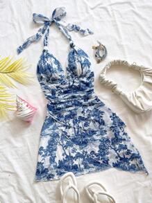 Blue and White