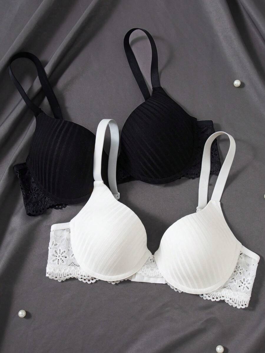 Snug Zone 2 pièces/Ensemble de lingerie pour femme avec brassière et garniture en dentelle