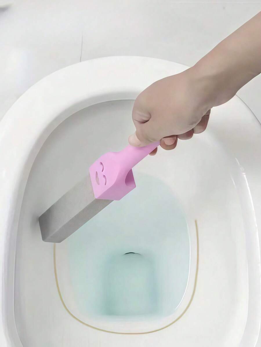 1 pièce Pierre ponce pour nettoyer les toilettes - Élimine les taches, l'eau dure, la rouille, le calcaire sans produits chimiques, réutilisable, sans rayures, pour la porcelaine. Décoration de salle de bain estivale