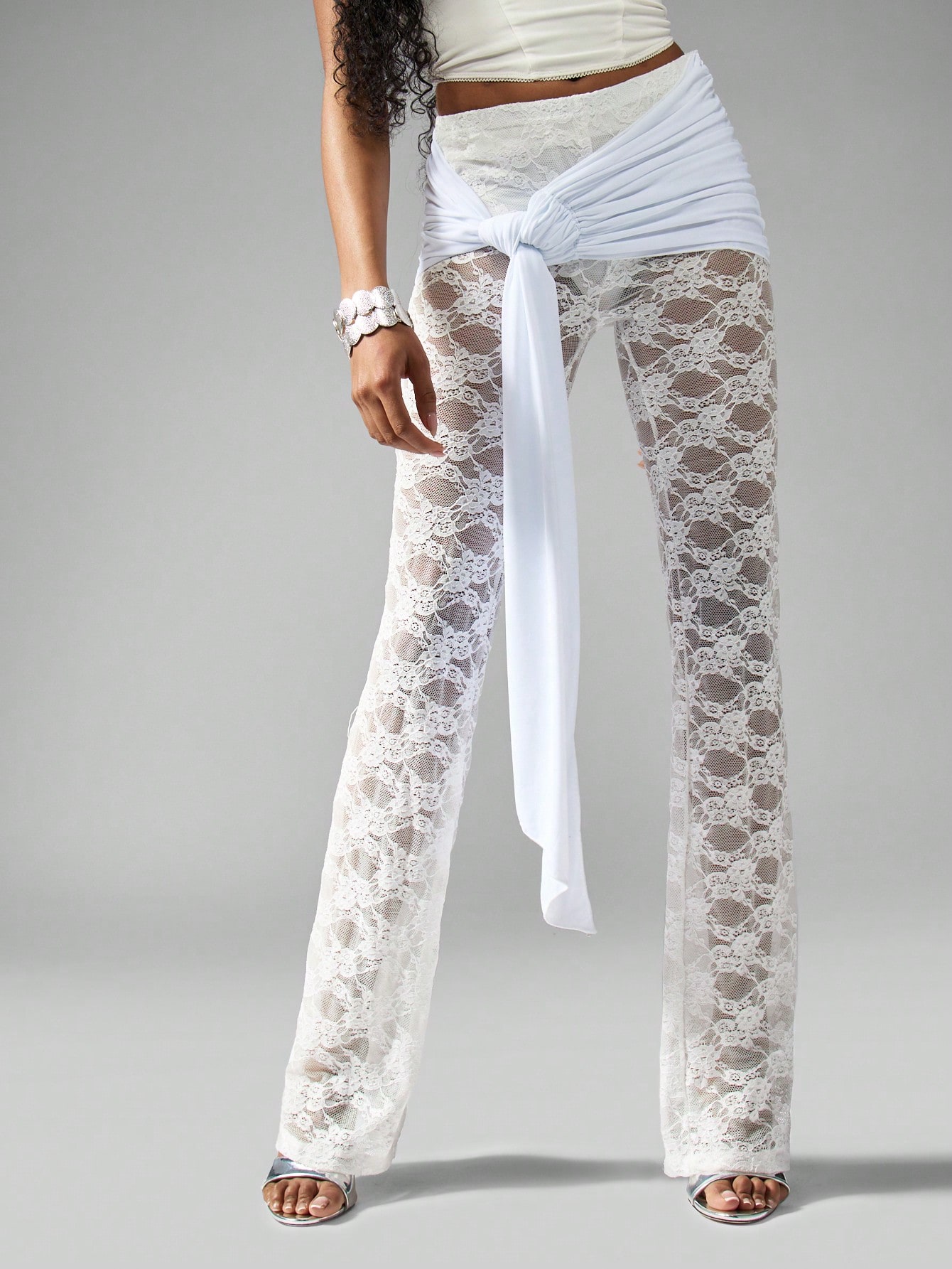 パンツ LACE WRAP SKIRT WITH PANTS LACE WRAP SKIRT WITH PANTS - メルカリ