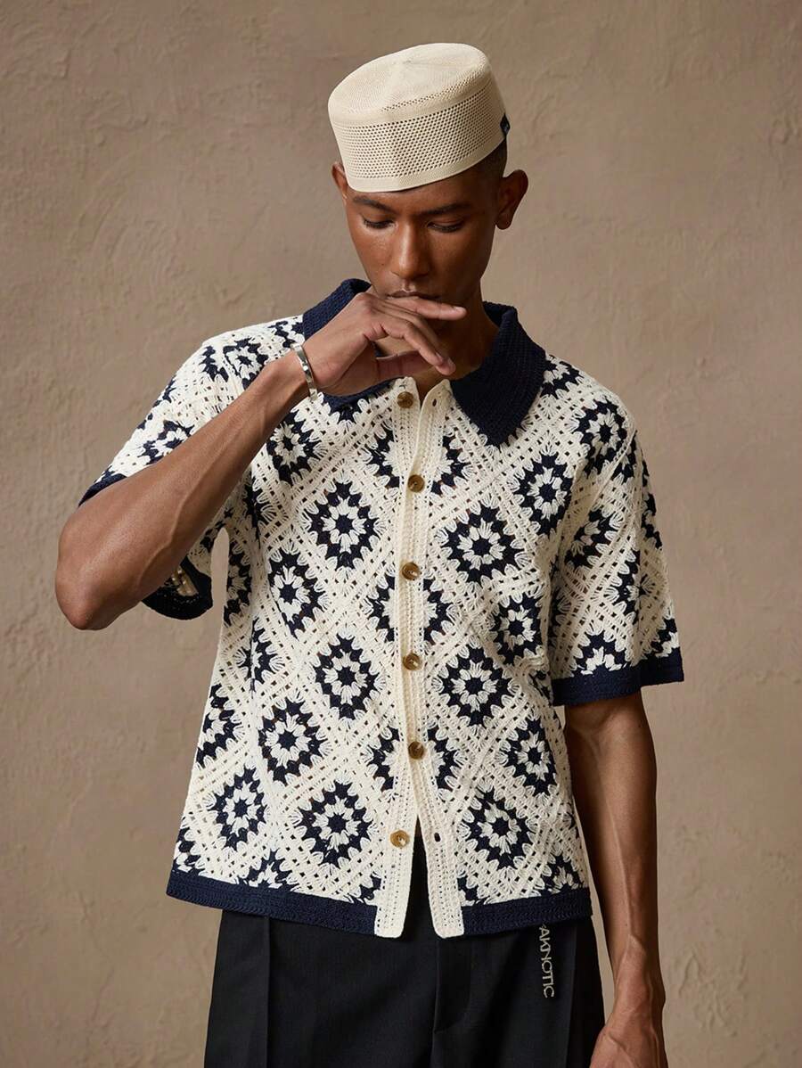 AKNOTIC Business Casual Cárdigan de manga corta con cuello redondo de punto de moda casual y ajustado para hombre, apto para verano, vacaciones, uso diario, fiestas, uso en pareja, regalo para hombre, regalo de graduación