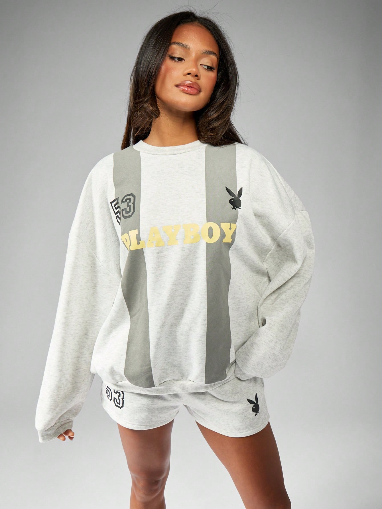 極美品　70s playboy S/S sweat Playboy x Missguided Women's 8 Sweatshirt Hoodie OVERSIZED