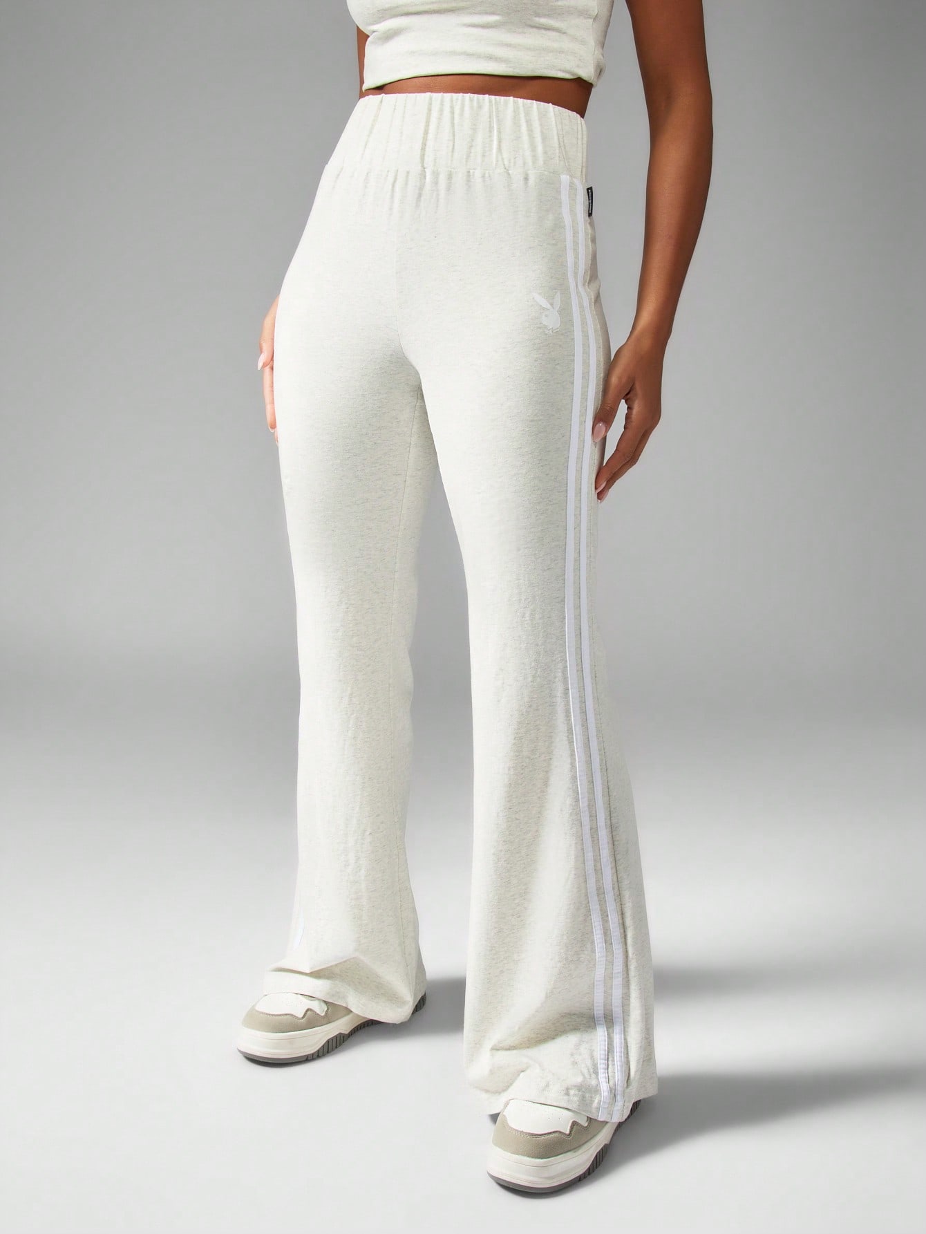 Missguided x Playboy サイドストライプ入りストレッチフレア