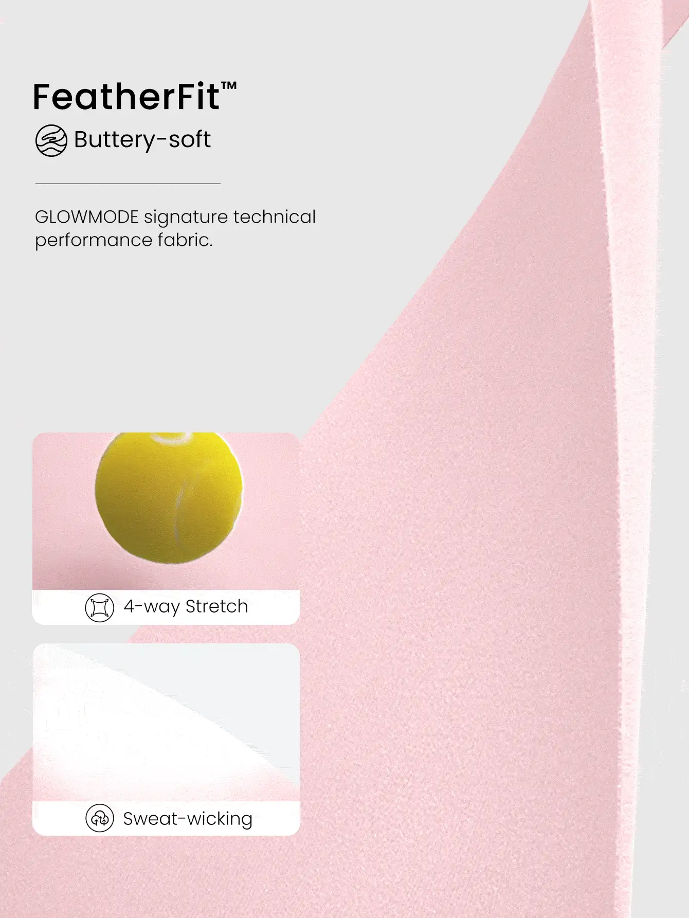 GLOWMODE FeatherFit™ Square Neck Y-Back Bra Gym Fall Winter