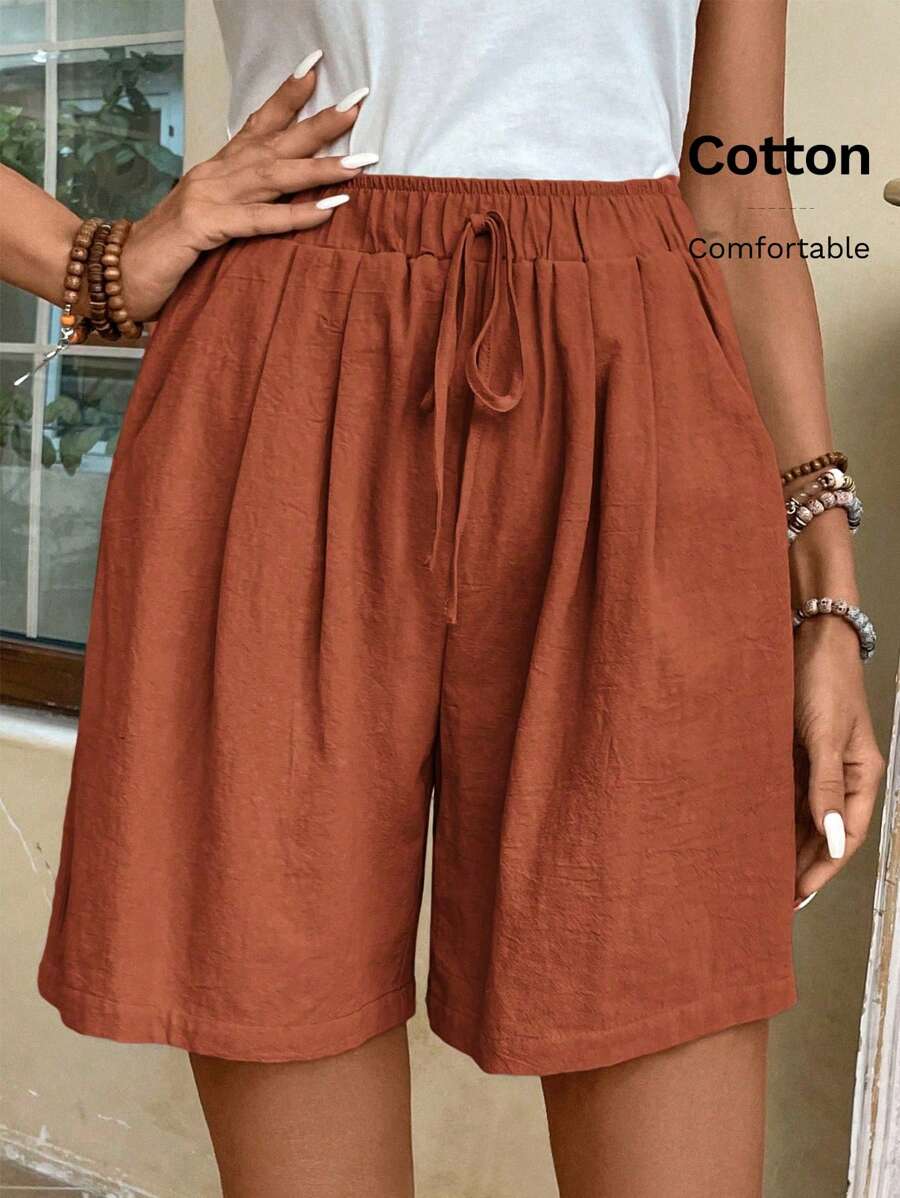 EMERY ROSE Women's Vacation Casual Solid Loose Shorts