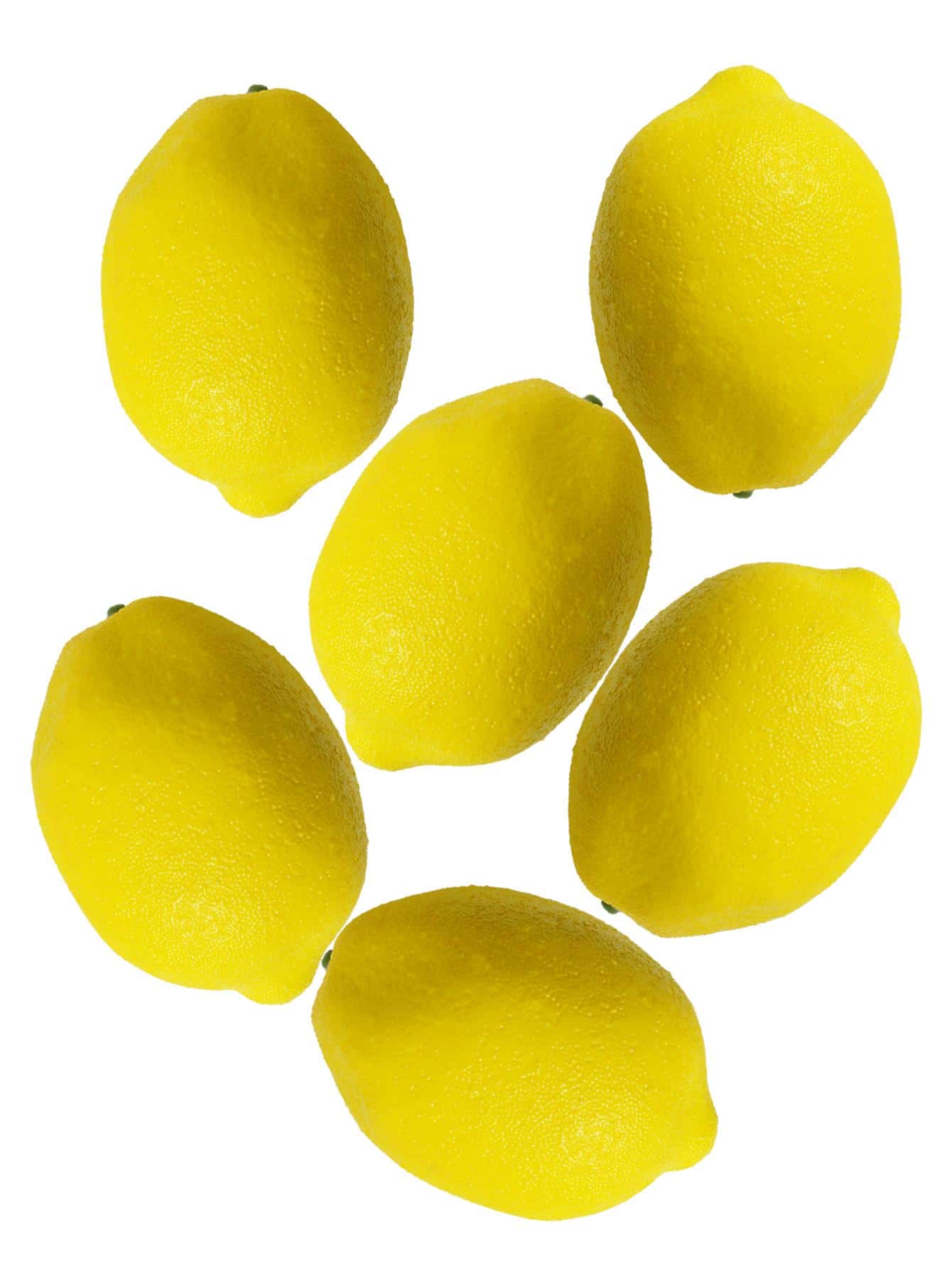 6PCS 3 Inch Artificial Lemons Decorations Yellow Lemons For Lemon Wreath Garland Lemonade Party Kitchen Table Summer Spring Decor Fruit Bowl Vase Fillers Photography Props, Valentine Day, Gift Gifts Birthday Graduation