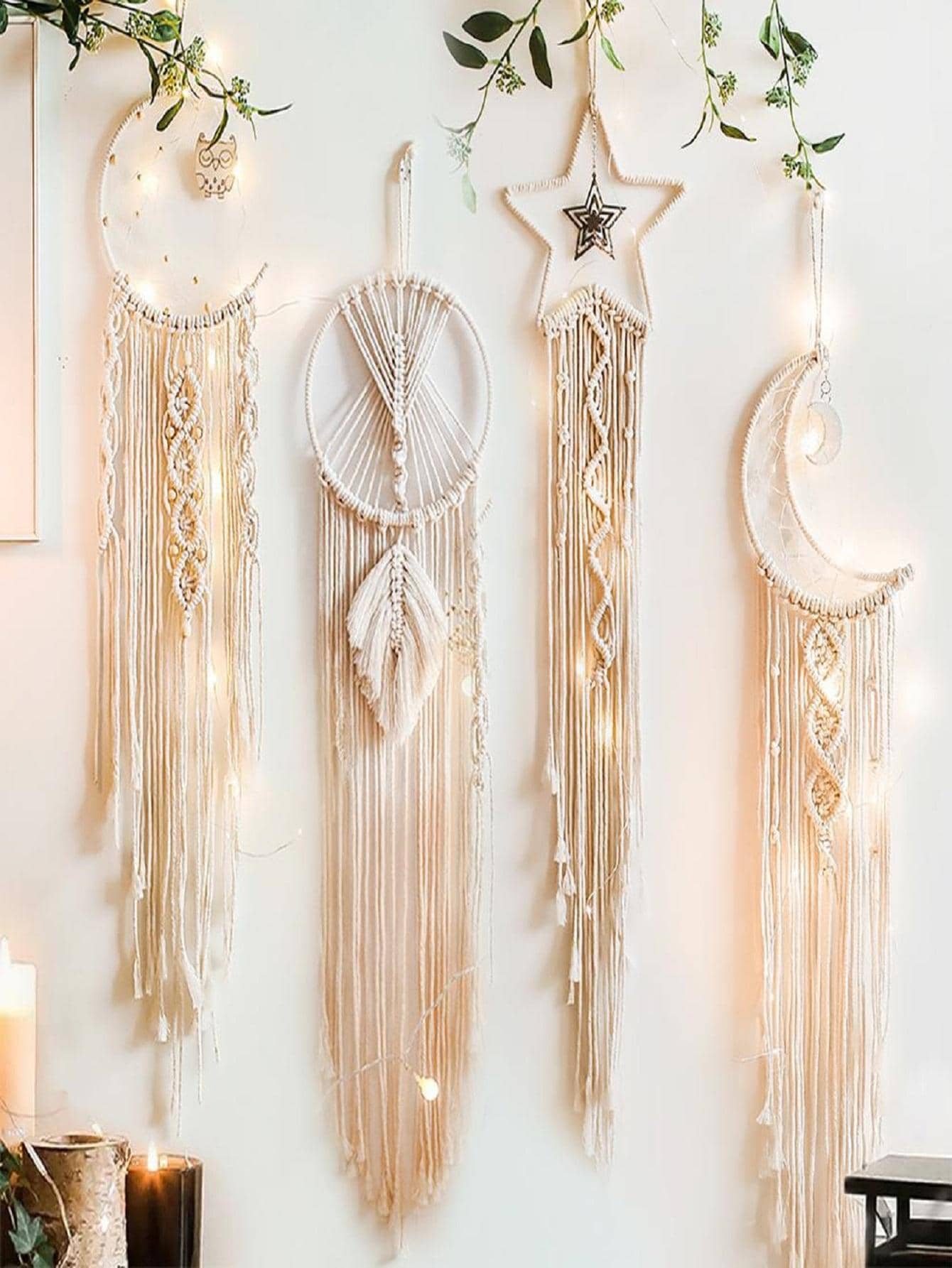 1pc Woven Detail Tassel Decor Wall Hanging, Modern Polyester Hanging Decoration For Home,Home Decor ,Room Decor,Wall Decor