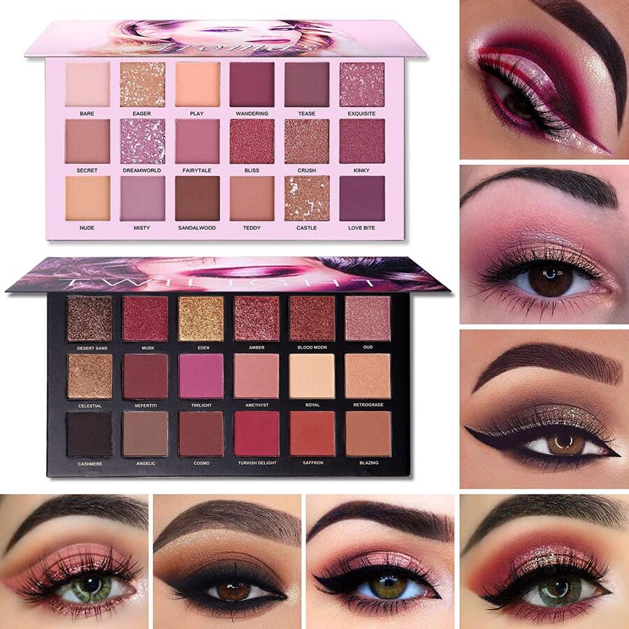 Ucanbe Twilightdusk Aromas Nude Eyeshadow Palette Makeup Set Matte Shimmer Glitter Pressed