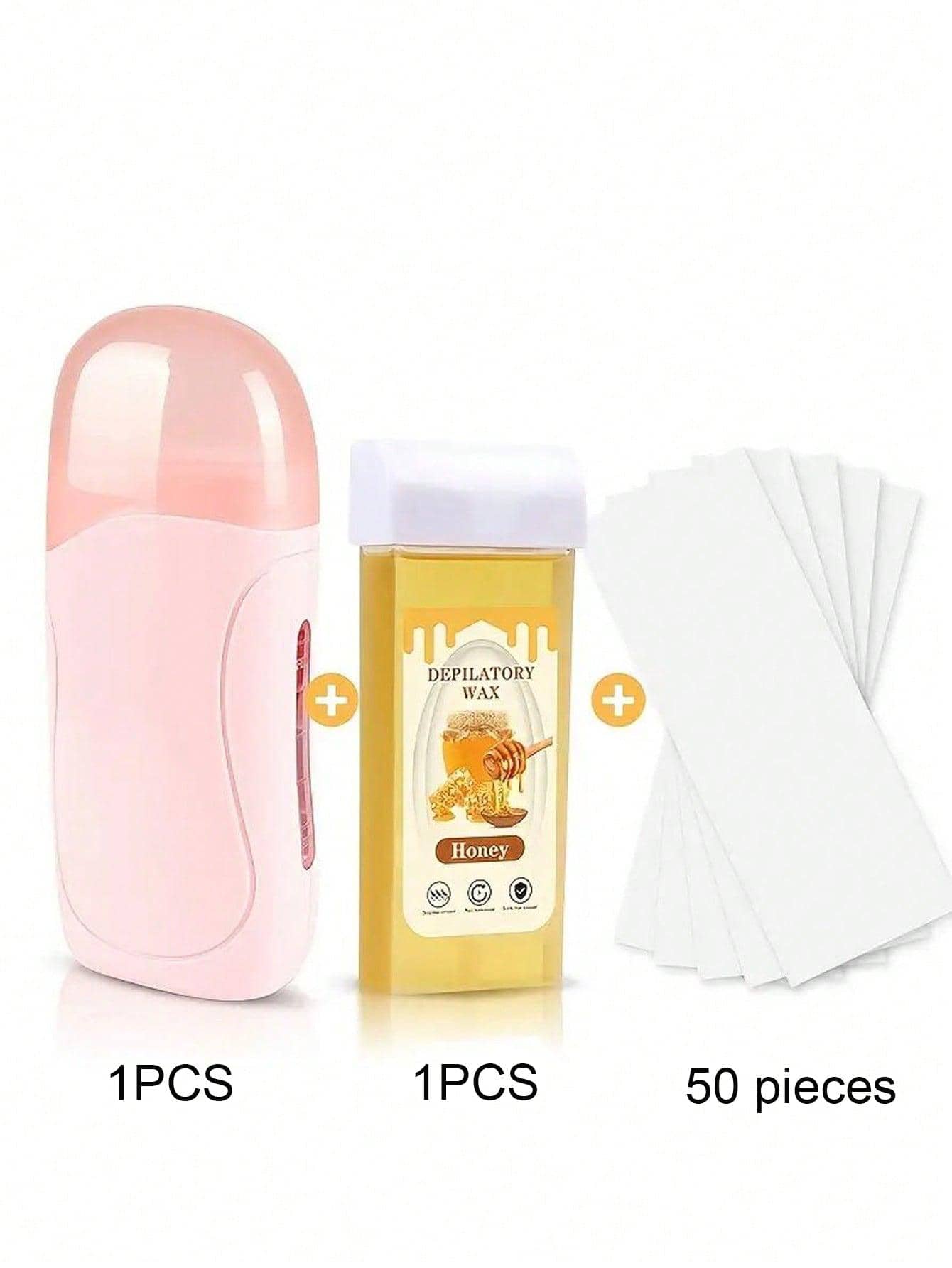 1set ABS Wax Roller Kit, Simple Hair Removal Honey Roller Waxing Kit