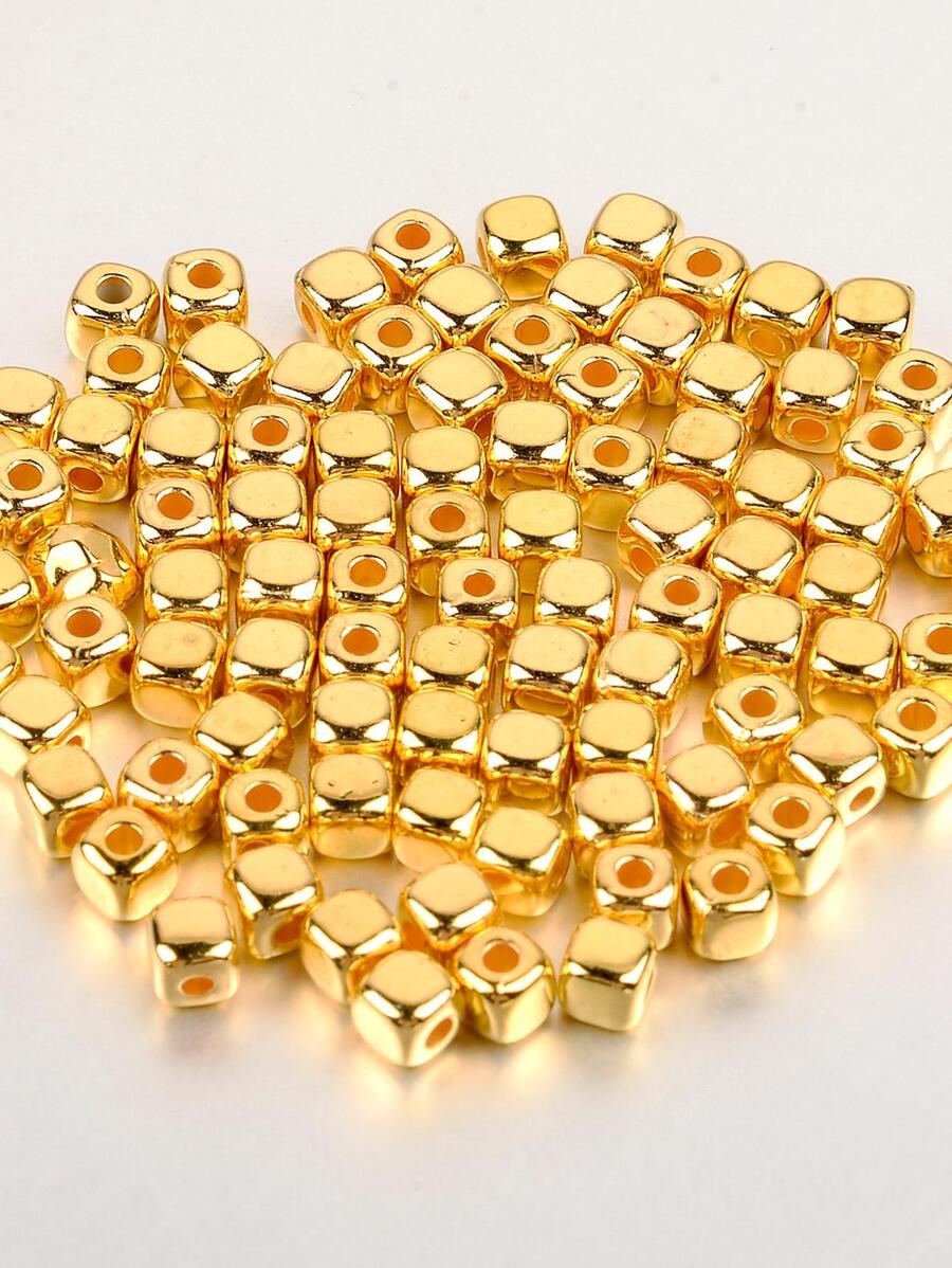 1pack Creative Iron Alloy Cube DIY Bead For Women For DIY Jewelry Making