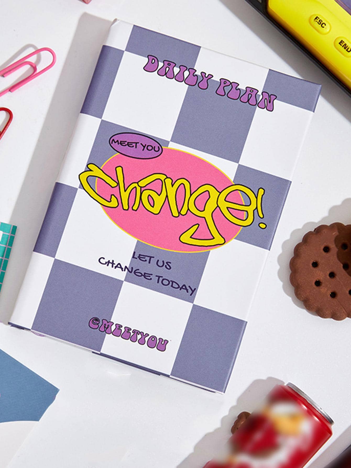 1pc Slogan Graphic Notebook, Creative Multipurpose Notebook For School Student