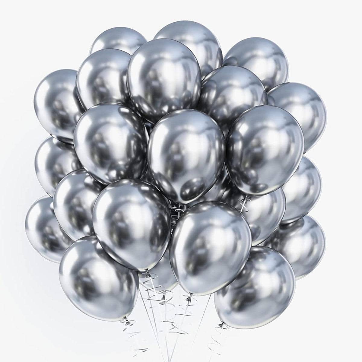 20 pièces ballons métalliques assortis de 10 pouces de couleurs épais brillants et chromés, décoration parfaite pour mariage, anniversaire, remise de diplôme, Halloween, Thanksgiving, Nouvel An, carnaval