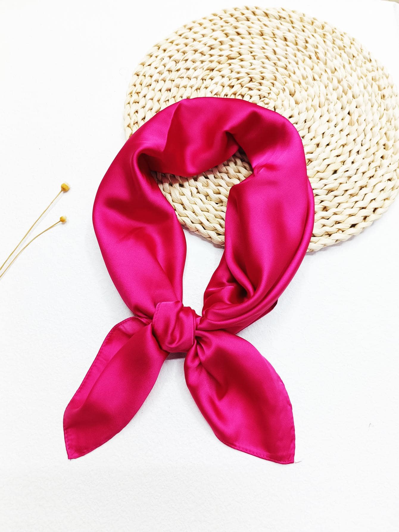 1pc Ladies' Silk-Like Chiffon 70*70cm Square Scarf & Headscarf, Suitable For Daily Wear Bandana,Hair Band,Head Band Ideal For Dressing Up Your Look