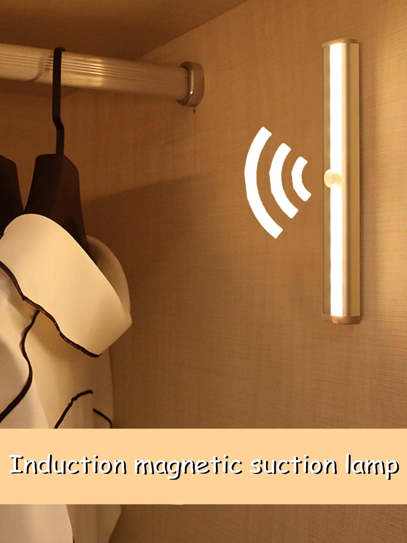 1/3 pezzi Luce notturna sensore di movimento armadio con 6/10 LED, alimentata a batteria per mobile cucina