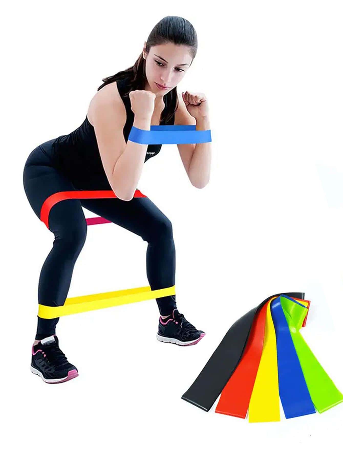 5 Peças Faixa de Resistência Multifuncional de Ioga, Acessórios de Academia, Esportes, Academia, Exercícios em Casa, Cinta de Academia, Faixas de Resistência