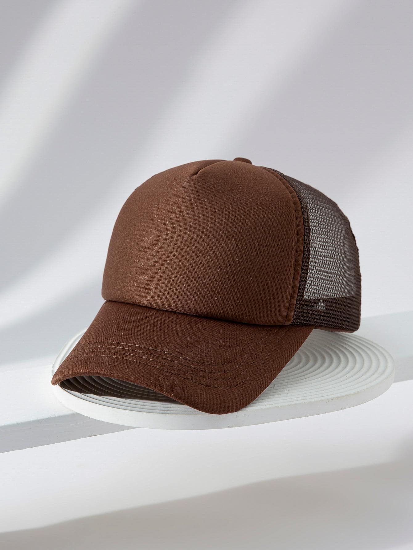1 st Mannen Solide Ademende Casual Trucker Hoed Voor Dagelijks Leven