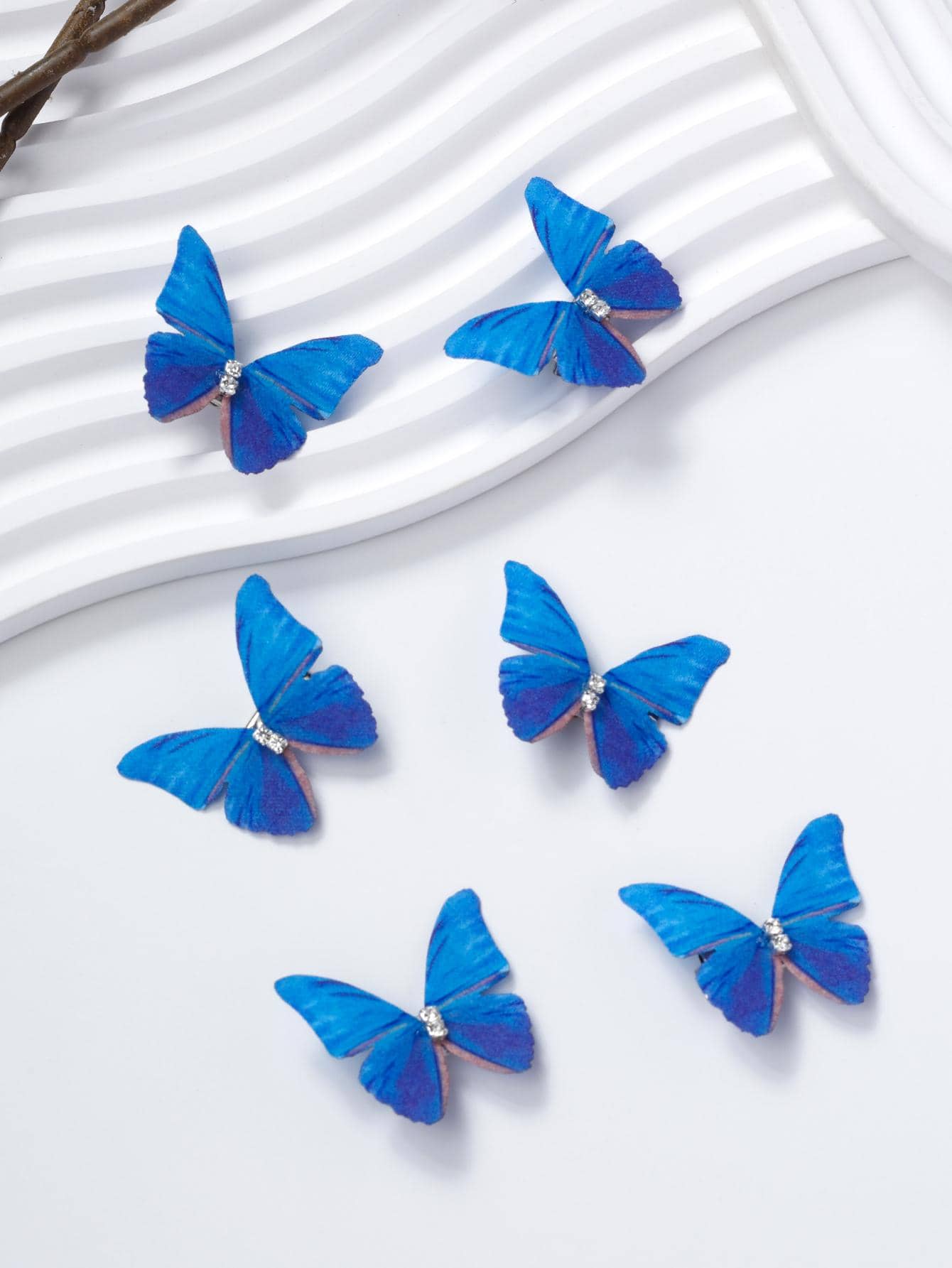 6pcs Butterfly Decor Alligator Hair Clip Boho Claw Clips Hair Claws Hair Barrettes