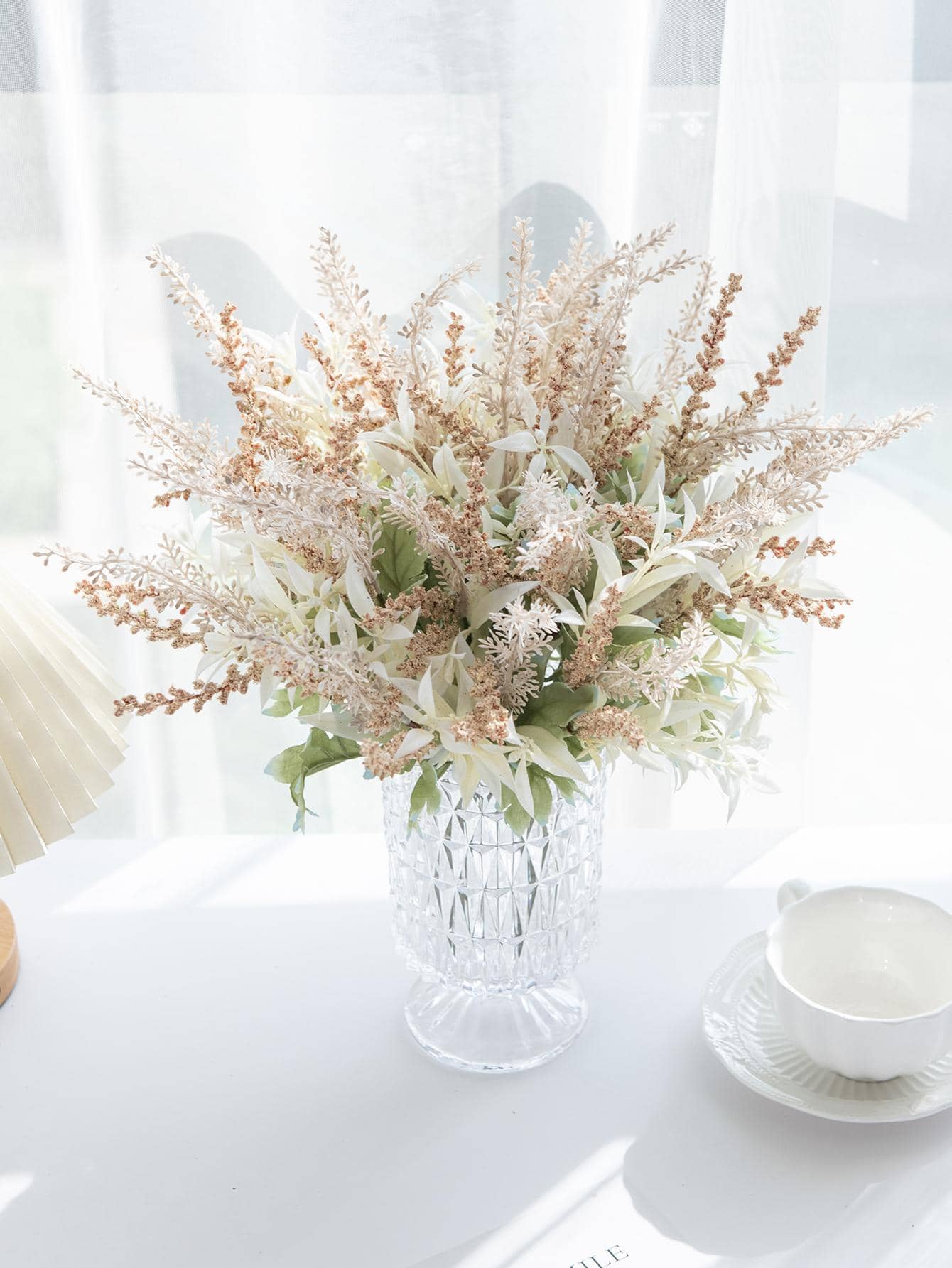 1/3/6PCS Artificial Flower Foam Lavender Autumn Decoration Wedding Decoration Bride Holding Flower Material Wrist Flower Diy Garland Material Straw Hat Matching Home Dining Room Bedroom Toilet Vase Decoration Outdoor Garden Birthday Party Decoration